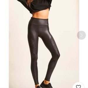 Forever 21 Active Faux Leather Moto Leggings